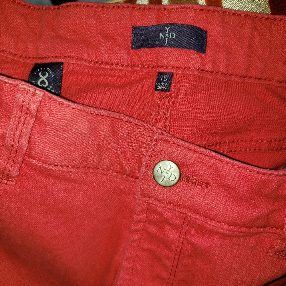 NYDY jeans, size 10, red